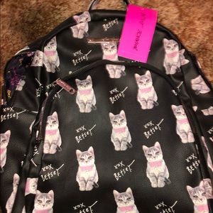BNWT Betsy Johnson Cat Backpack